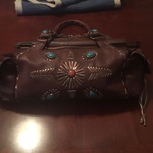 BCBGirls Genuine Leather Handbag with Dust Bag